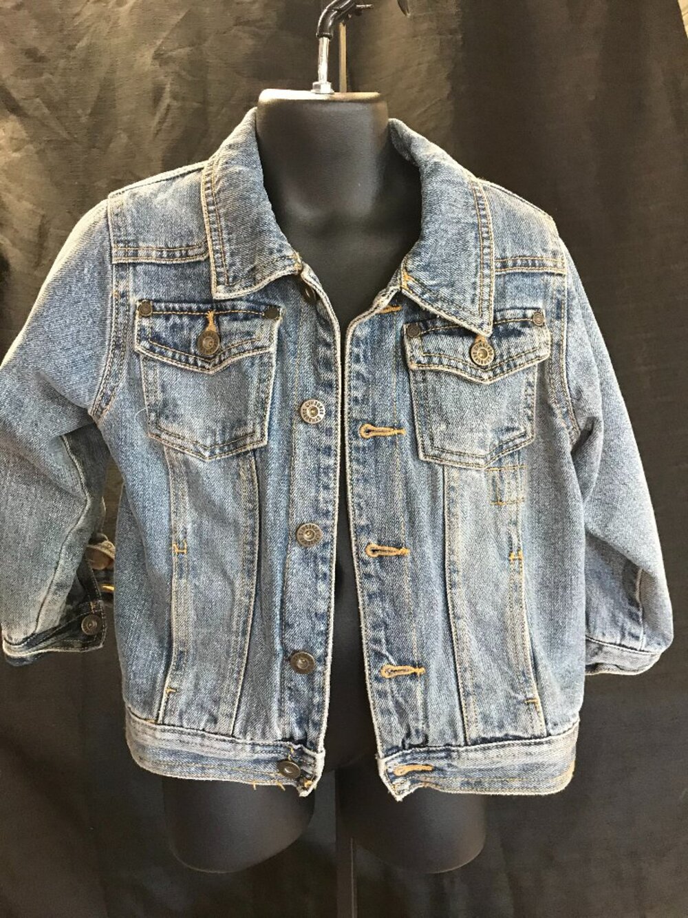 Gymboree denim jean jacket 2t-3t fully lined plaid flannel